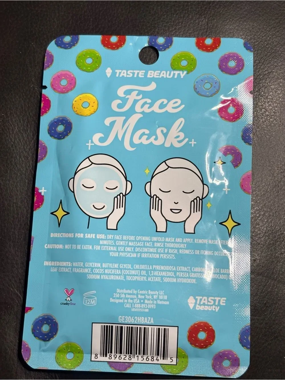 2 New Taste Beauty Face Mask Duo - Calming Mint & Hydrating Blue